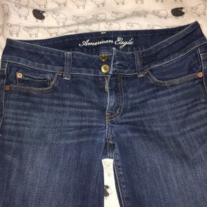 AE Artist Flare Jeans Dark Wash 8